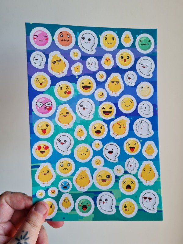 Producto - Plancha de stickers Emoticones