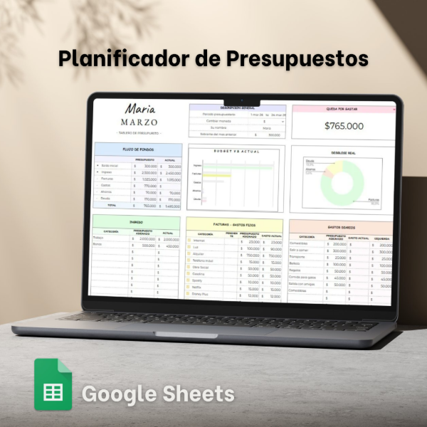 Producto - Planificador de Presupuestos Simple