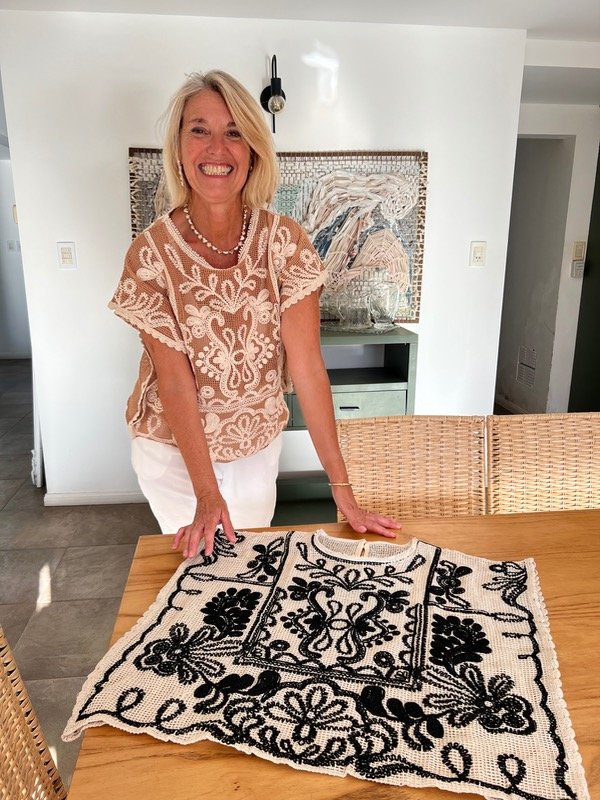 Producto - Remera telar combinada