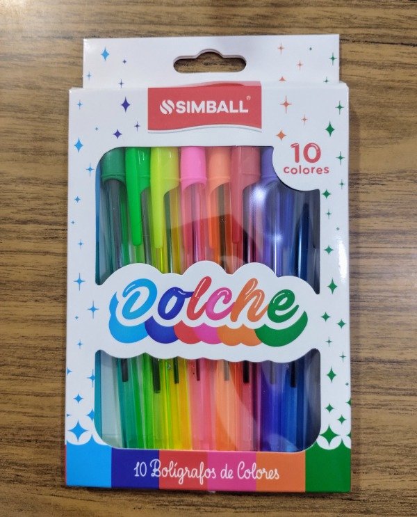 Producto - Bolígrafo Simball Dolche Color x 10