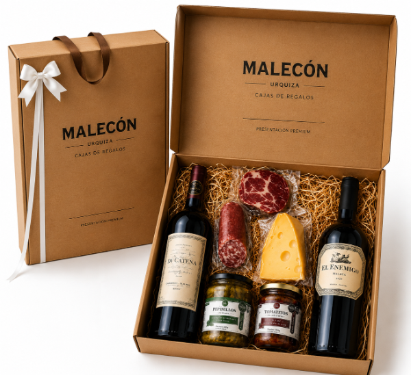 Producto - Box de Regalo Premium con DV Catena, El Enemigo Malbec y Picada Gourmet - 2