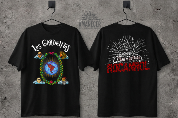Producto - Remera Los Gardelitos Indio Chizzo Pato Korneta - Viejo y querido Rocanrol