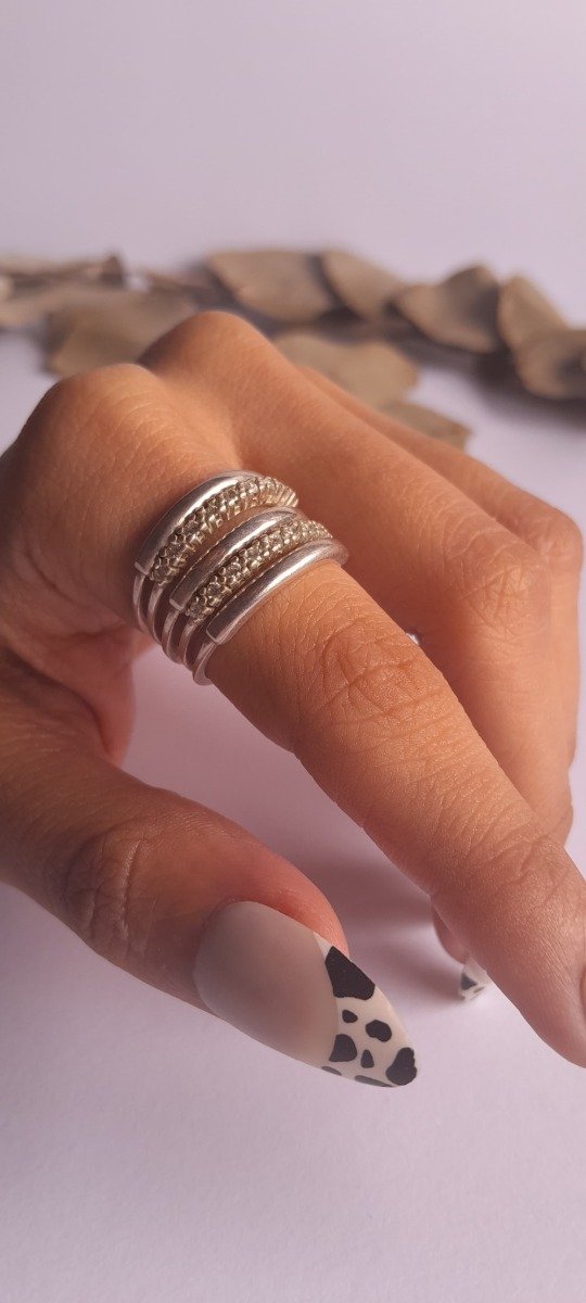 Producto - Anillo múltiple microcubic cinta