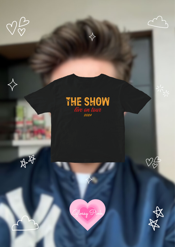 Baby tee negra The Show Niall algodón