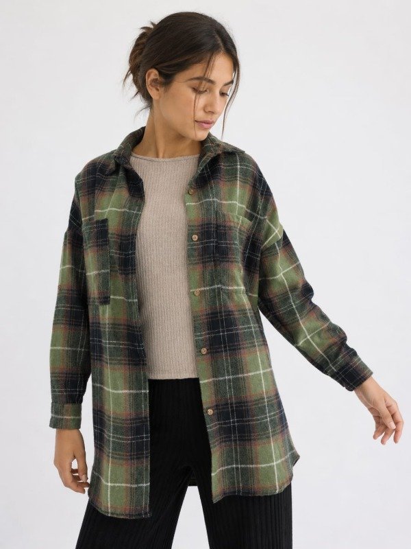 Producto - Camisa Larga Con Bolsillo Viyela (Art. 6098) - 0
