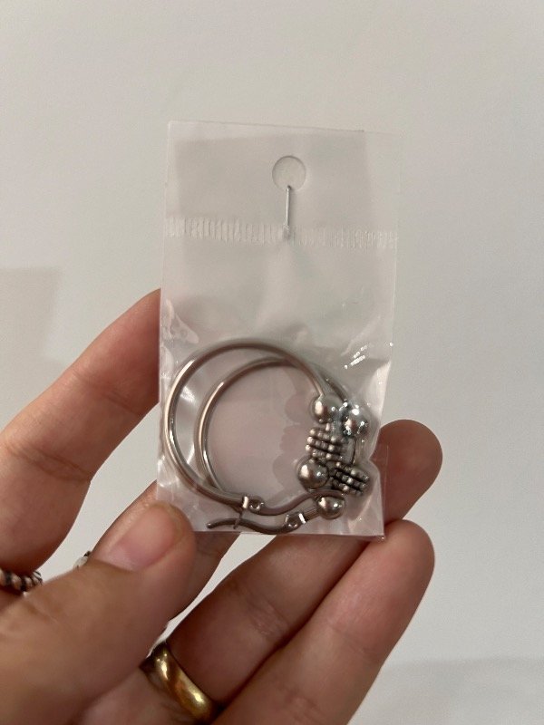 Producto - Par de aros de acero bali off