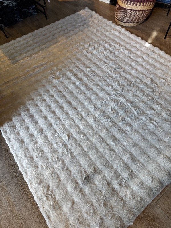 Producto - Alfombra nórdica burbujas gris claro 1.80 x 2.30