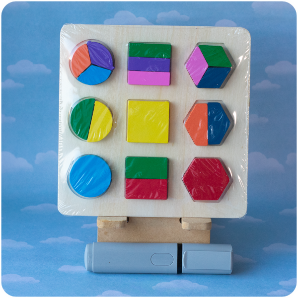 Producto - Juego de Encastre de Fracciones y Figuras Geométricas