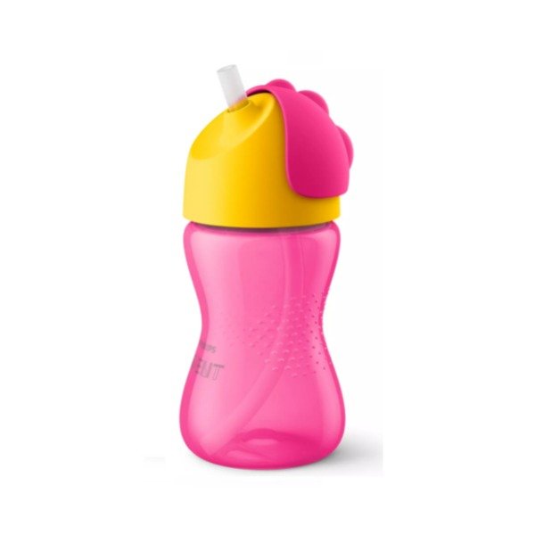 Producto - Vaso con sorbete Rosa AVENT 300ml. +12m.