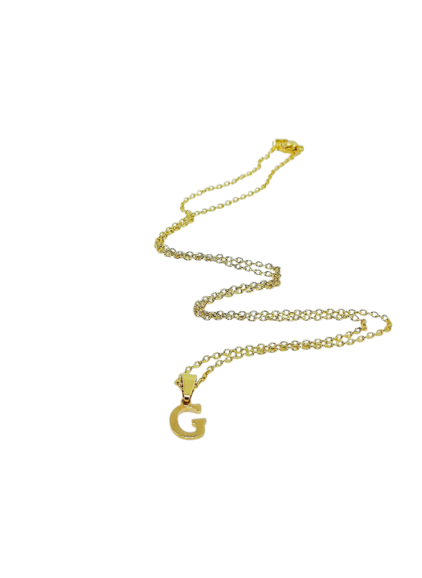 Producto - Inicial dorada pequeña letra G