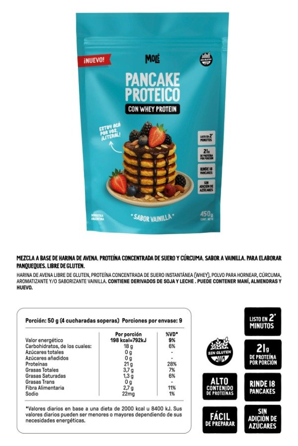 Producto - Pancake Vainilla