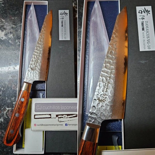 Producto - Sakai Takayuki Honesuki Damascus Hammered VG-10 180mm