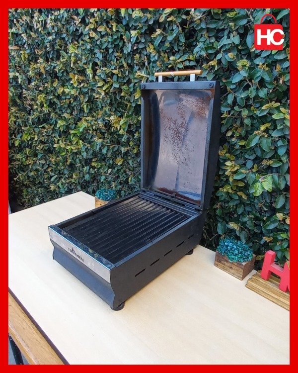 Producto - Parrilla eléctrica portátil  Tromen Angus E360 con tapa de acero inoxidable - 4