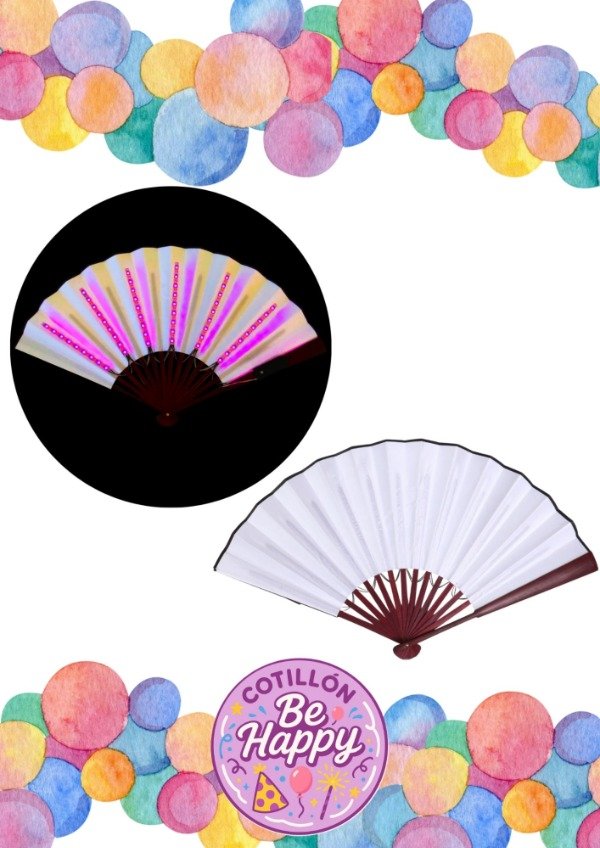 Producto - ABANICO ROSA LED