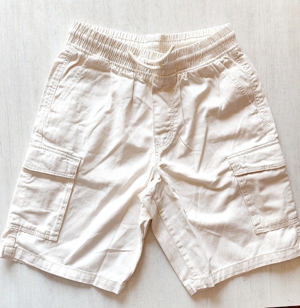 Bermuda gabardina HyM talle 11/12 tiza — imagen 2