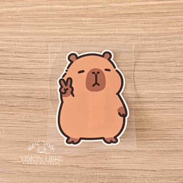 Producto - Stickers Carpincho 6cm - 2