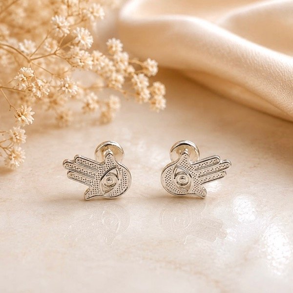 Producto - Aros abridores Mano de Fátima en Plata 925