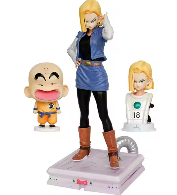 Producto - Figura Diorama Androide 18 - Dragon ball (26cm y 10cm)