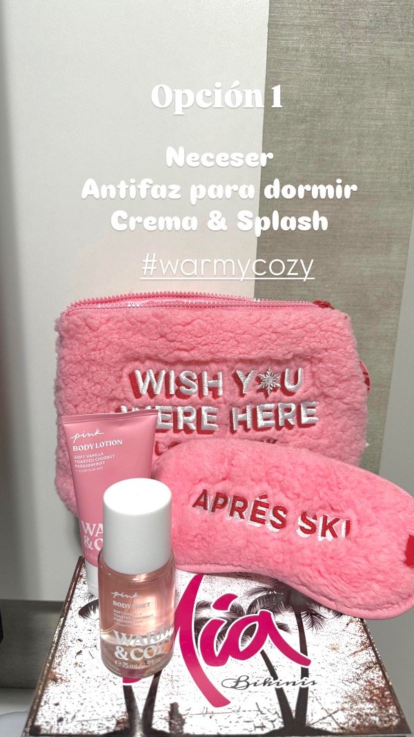 Producto - Set neceser splash crema 75 ml antifaz Victorias secret