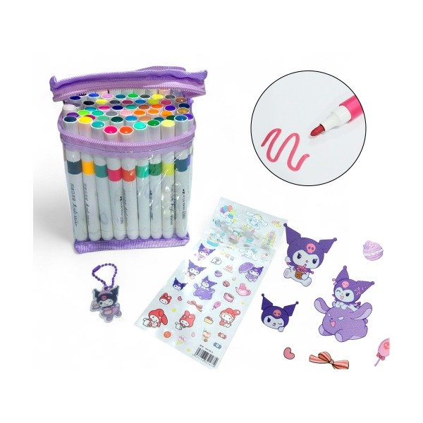 Producto - 60 Marcadores Sanrio Constickers y Llavero