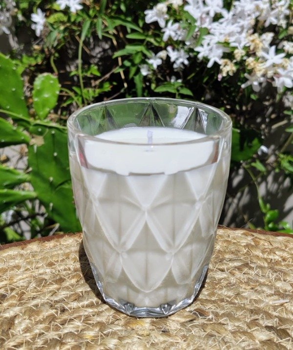 Producto - Vela en vaso labrado