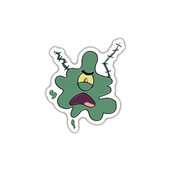 Producto - Bob Esponja - Plankton - Vinilo Blanco + Laca Sectorizada