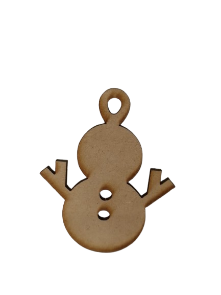 Producto - Muñeco de nieve en mdf para colgar