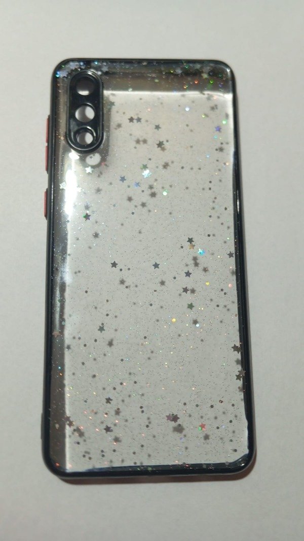 Producto - Funda Estelar Glitter Negro para Samsung A02