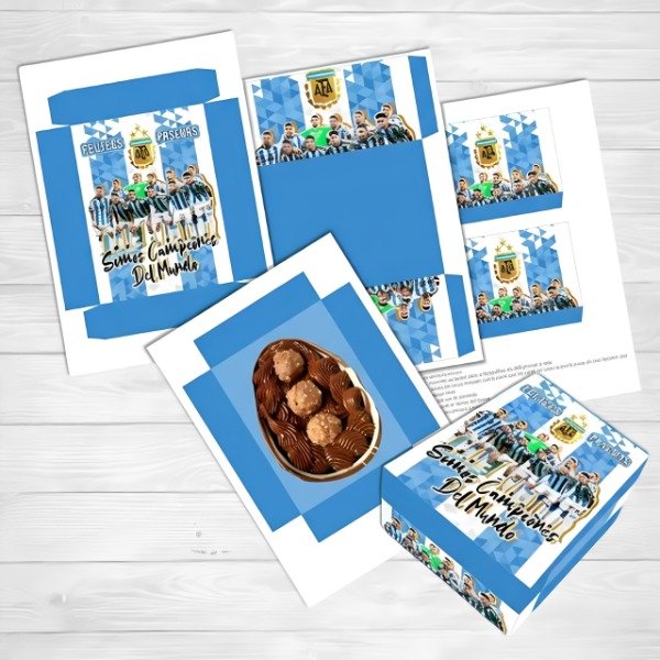 Producto - Kit Imprimible Caja Huevo Pascua Messi Argentina Campeón (1)
