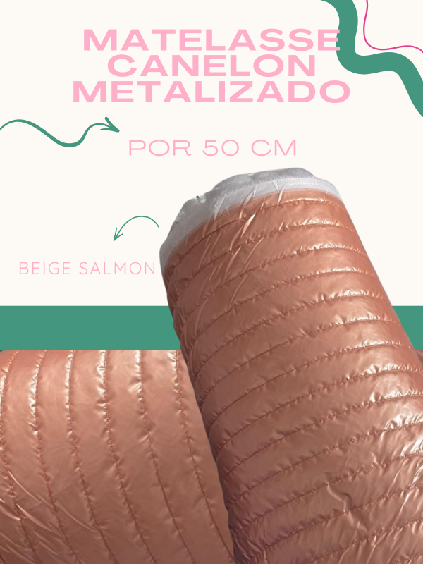 Producto - CANELON METALIZADO - SALMON X 50 CM