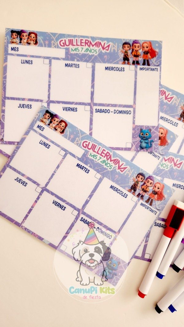 Producto - Pizarra de horarios Individual