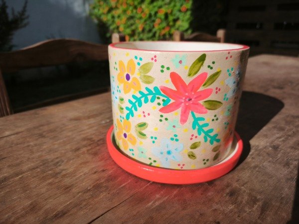 Producto - Maceta "Flores de Colores"