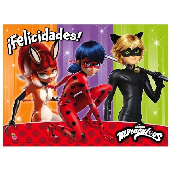 Producto - AFICHE FELIZ CUMPLE MIRACULOUS