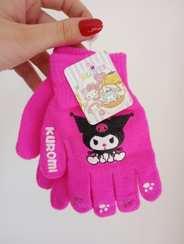 Producto - Guantes Niña Kuromi Fucsia