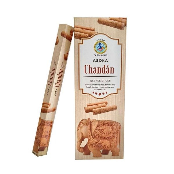 Producto - Sahumerios hexagonales Asoka chandan x 6 unid.
