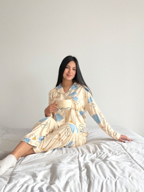 Producto - Pijama camisero patos