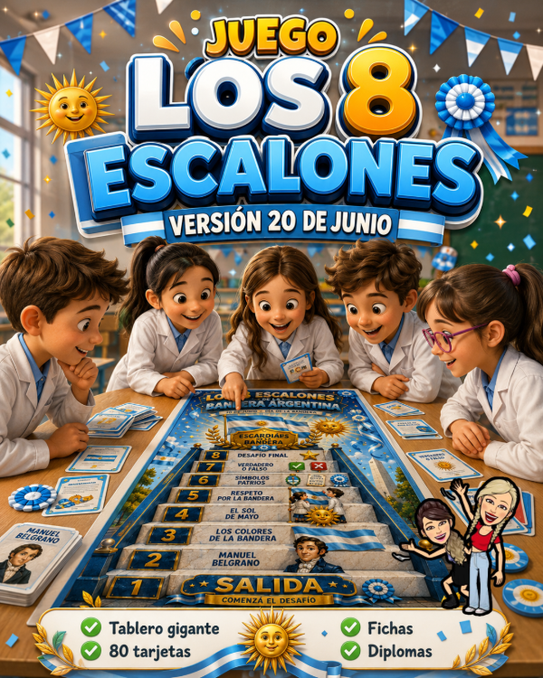 Producto - LOS 8 ESCALONES. 20 DE JUNIO. DÍA DE LA BANDERA