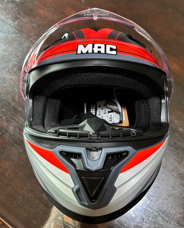 Producto - CASCO MAC 825 SPEED RAZOR ORANGE/GREY - 8
