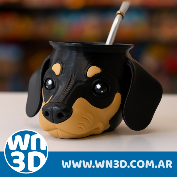 Producto - Mate 3D Perro Salchicha