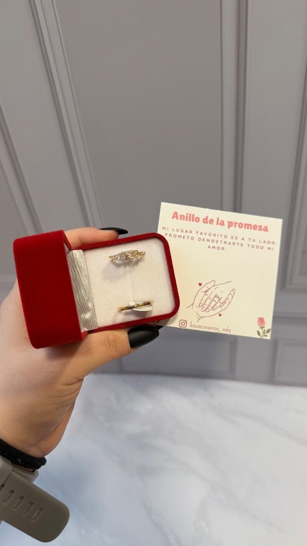 Producto - Cajita de anillos de la promesa - alianza y anillo de gotita
