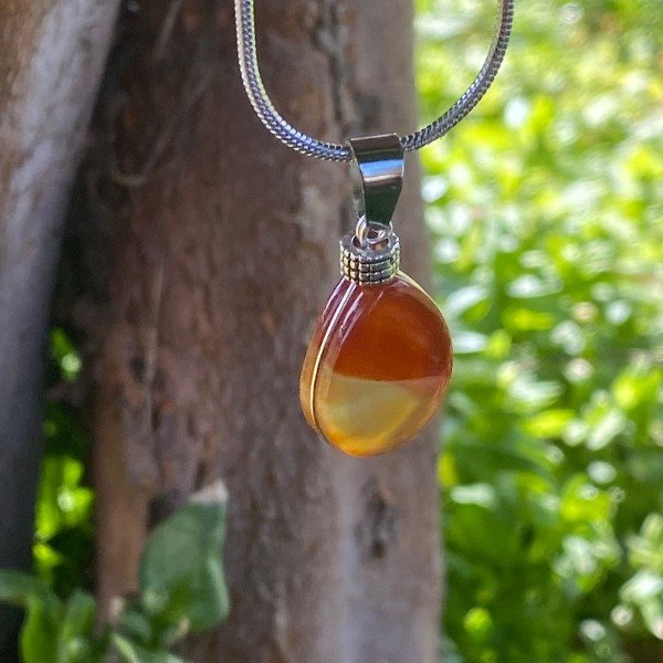 Producto - Agata Naranja en Gota chica