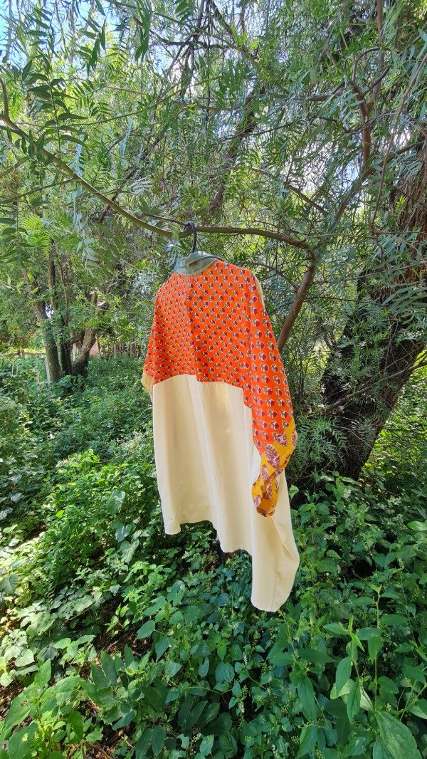Producto - CAMISA VIBRA crudo y naranja