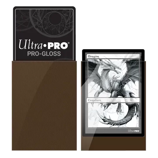 Producto - Fundas Protectoras para Cartas x50 - ULTRA-PRO Brown Gloss (Por unidad)
