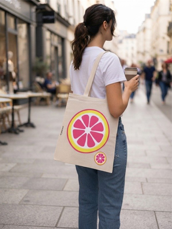 Producto - Tote bag Pomelo Rosado / 30x35 cm - 0