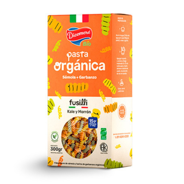 Producto - PASTA FUSILLI ORGANICA - KALE Y MORRON