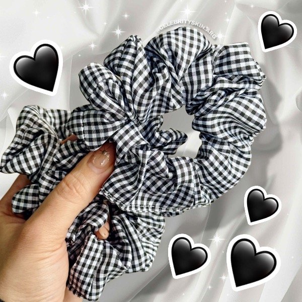 Producto - SCRUNCHIES CUADRILLE NEGRA X 2 UNIDADES