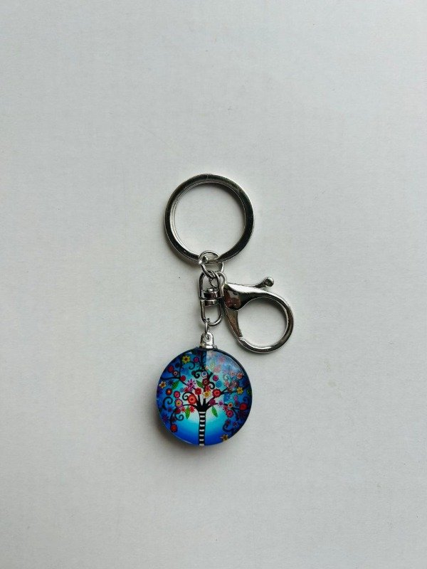 Producto - Llavero burbuja doble faz con mosquetón modelo 6