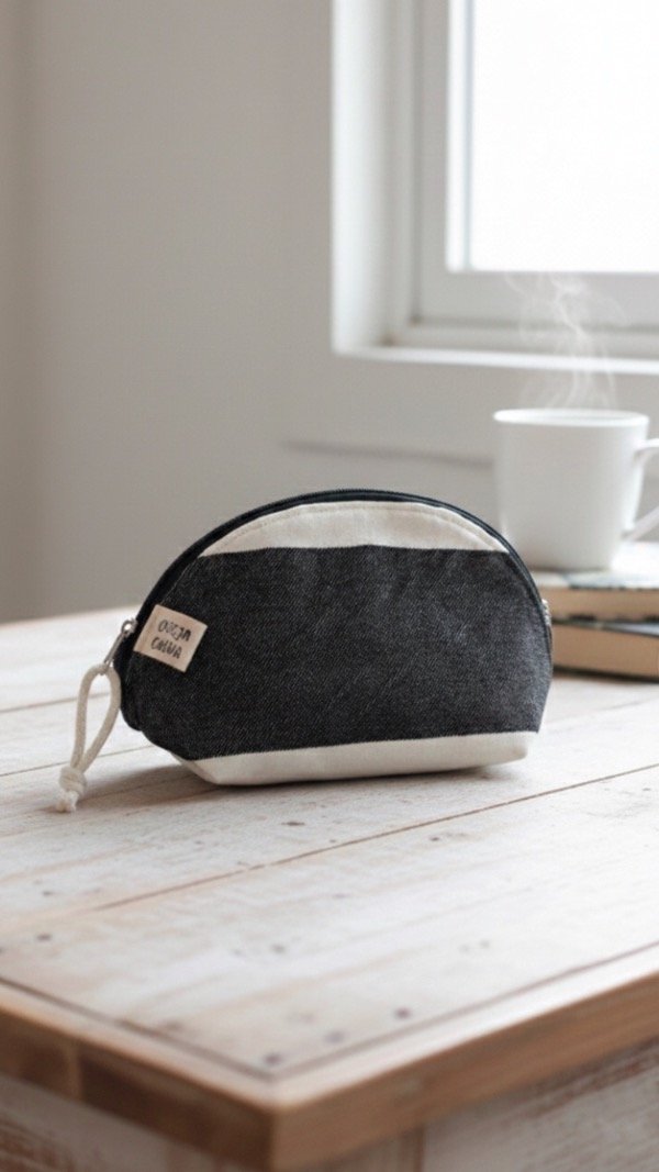 Producto - Neceser arco  - franjas negras horizontales