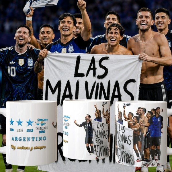 Producto - Plantilla para taza de la camiseta de la selección Argentina WC2026 las malvinas - 4