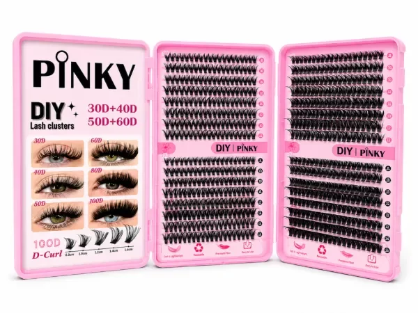 Producto - PESTAÑAS PINKY 30D + 40D + 50D + 60D